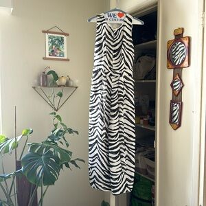 Zebra Print Jumpsuit